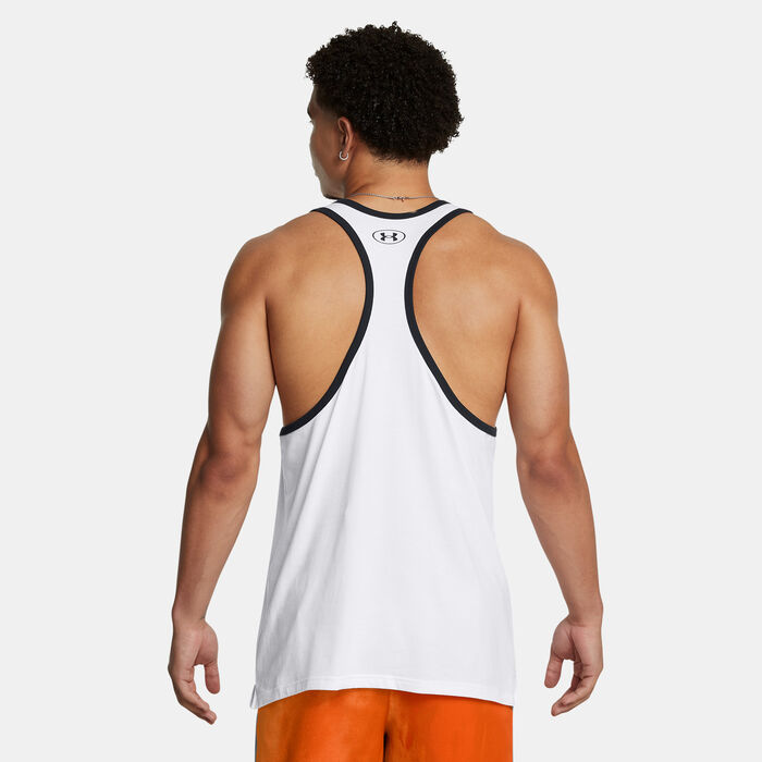 Under Armour Men's Project Rock Get To Work Training Tank Top White Under Armour Men's Project Rock Get To Work Training Tank Top White image number 1