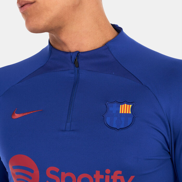 Nike Men’s F.C. Barcelona Dri-FIT Strike Drill Top Blue image number 3