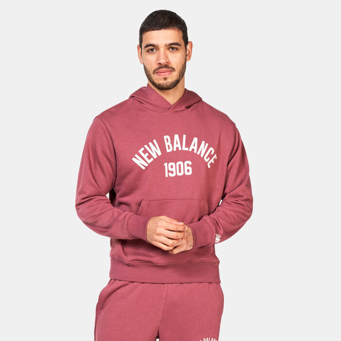 New Balance Men's Essentials Varsity Fleece Hoodie Grey image number 0