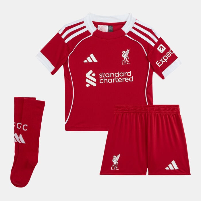 adidas Kids' Liverpool 25/26 Home Replica Football Kit Red adidas Kids' Liverpool 25/26 Home Replica Football Kit Red image number 0
