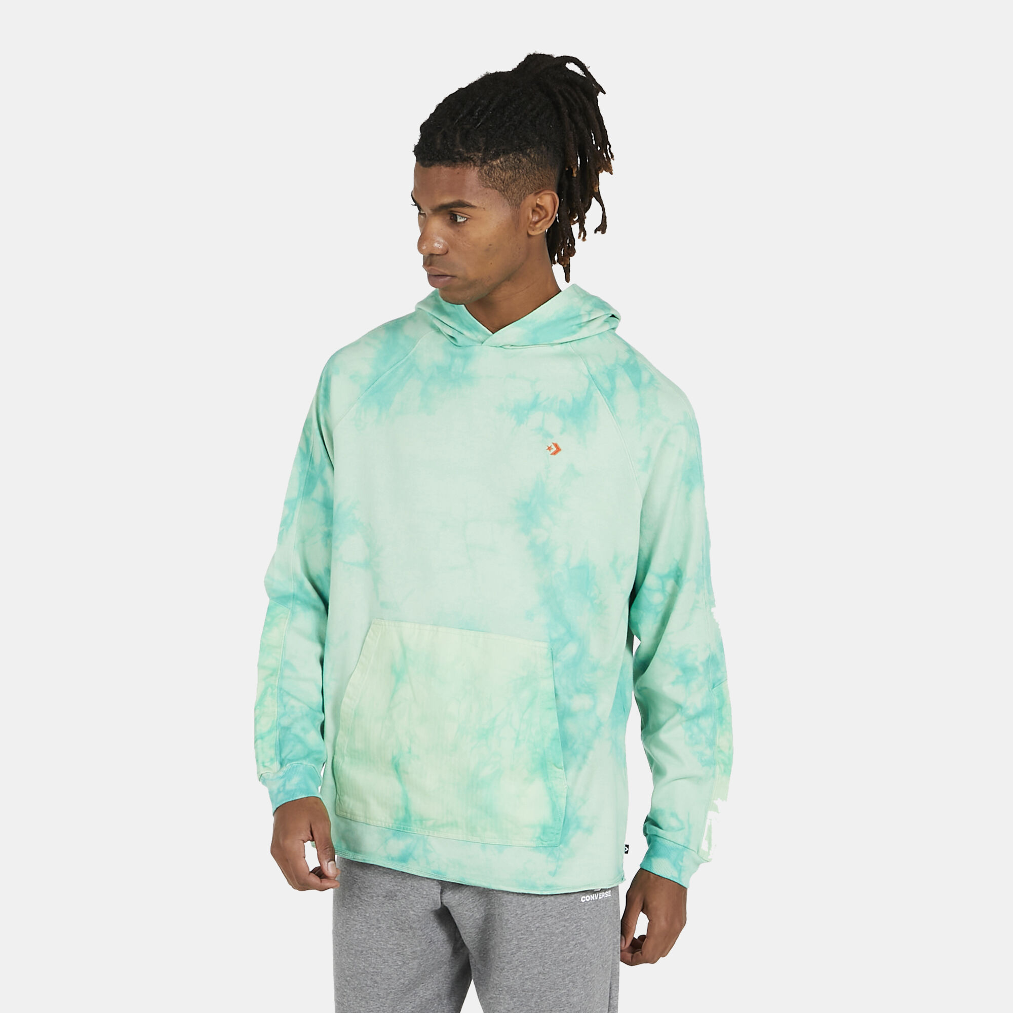 Buy Converse Men s Marble Pullover Hoodie Green in KSA SSS