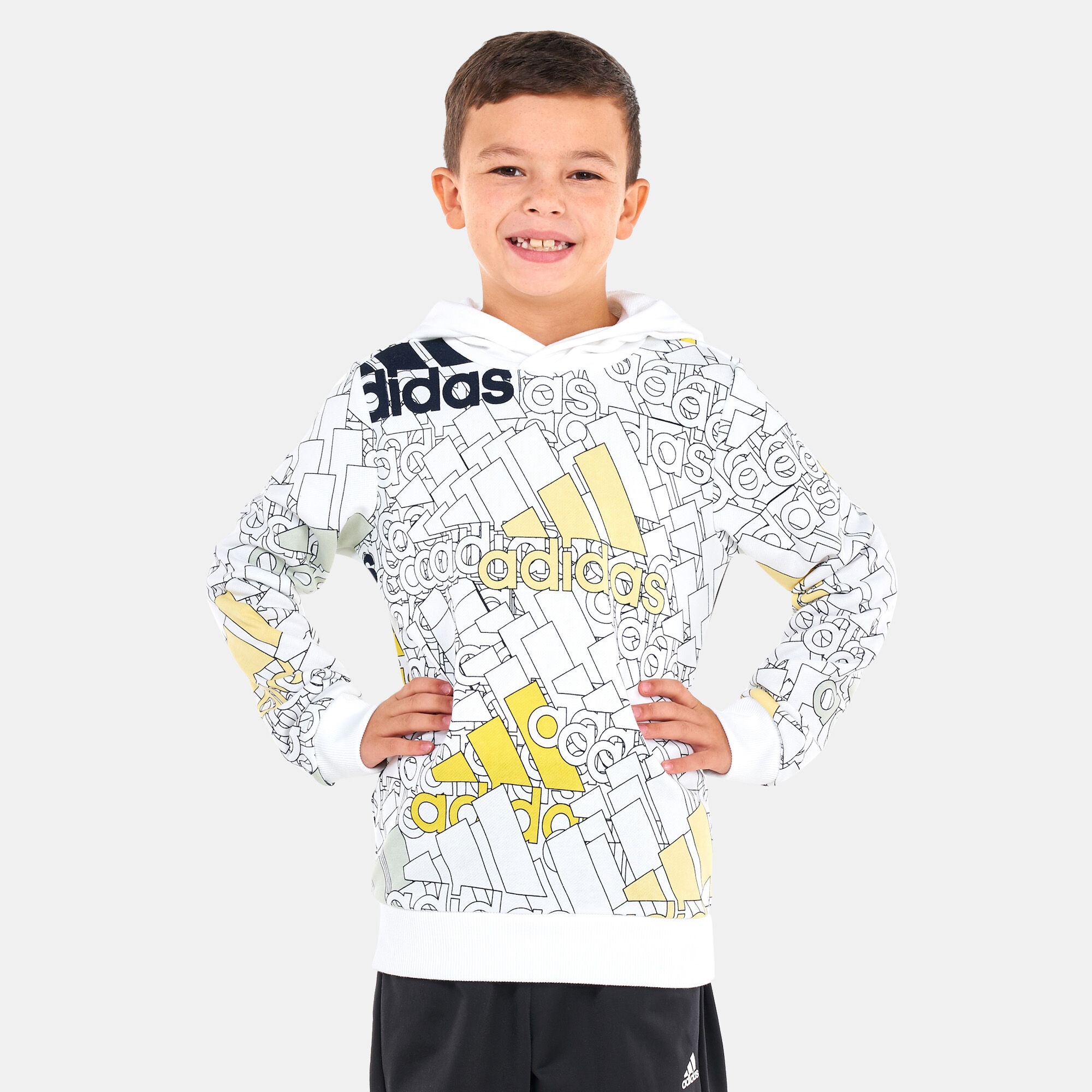 Buy adidas Kids Brandlove Hoodie White in KSA SSS