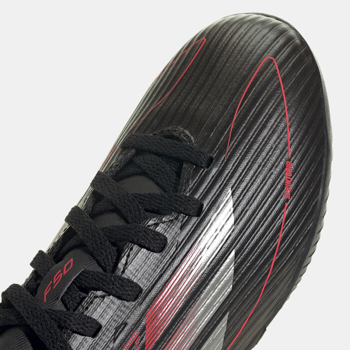adidas Kids' F50 League Turf Ground Football Shoes Black image number 4