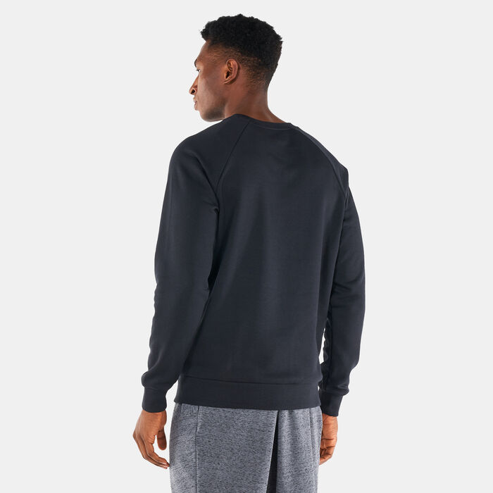 Under Armour Men's Rival Fleece Sweatshirt Black Under Armour Men's Rival Fleece Sweatshirt Black image number 1