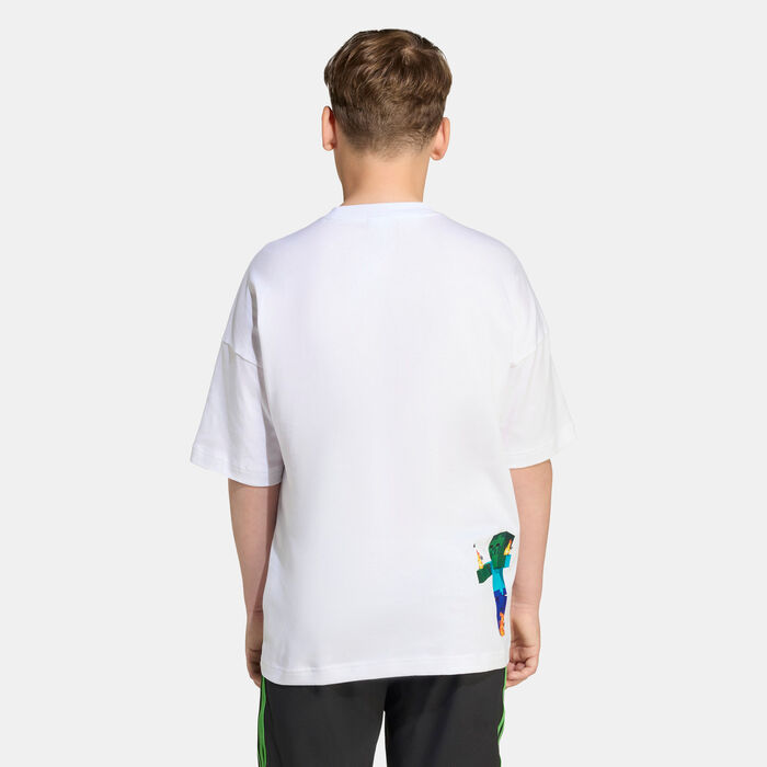 adidas Originals Kids' Minecraft T-Shirt White image number 1
