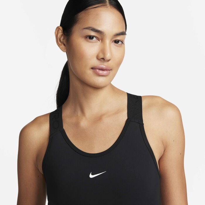 Nike Women's Pro Dri-FIT Bodysuit Black Nike Women's Pro Dri-FIT Bodysuit Black image number 2