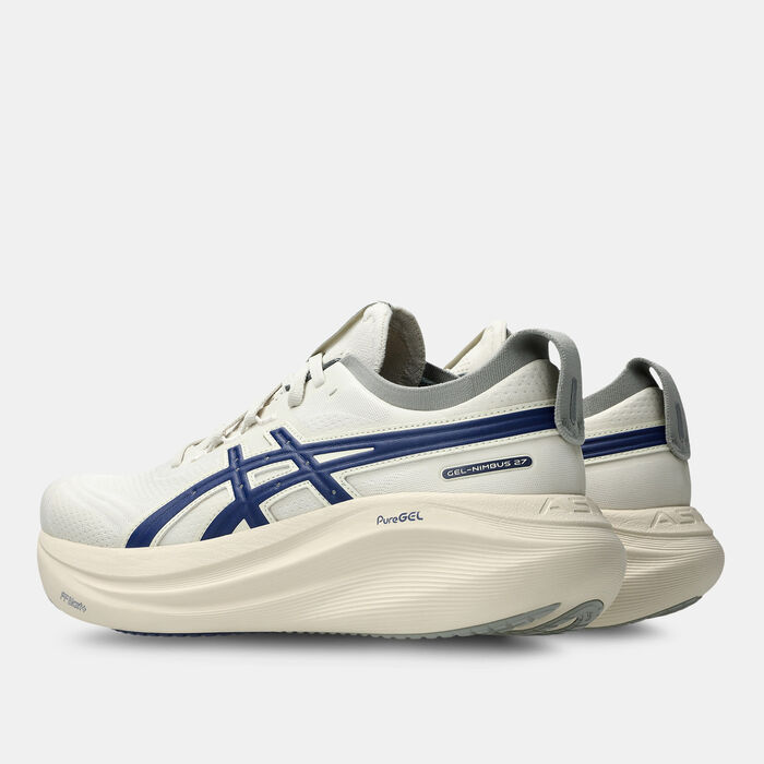 ASICS Men's GEL-NIMBUS 27 Running Shoes White ASICS Men's GEL-NIMBUS 27 Running Shoes White image number 2