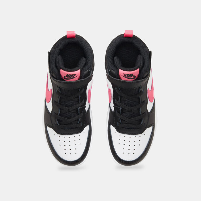 Nike Kids' Court Borough Mid 2 Shoe (Younger Kids) White image number 4