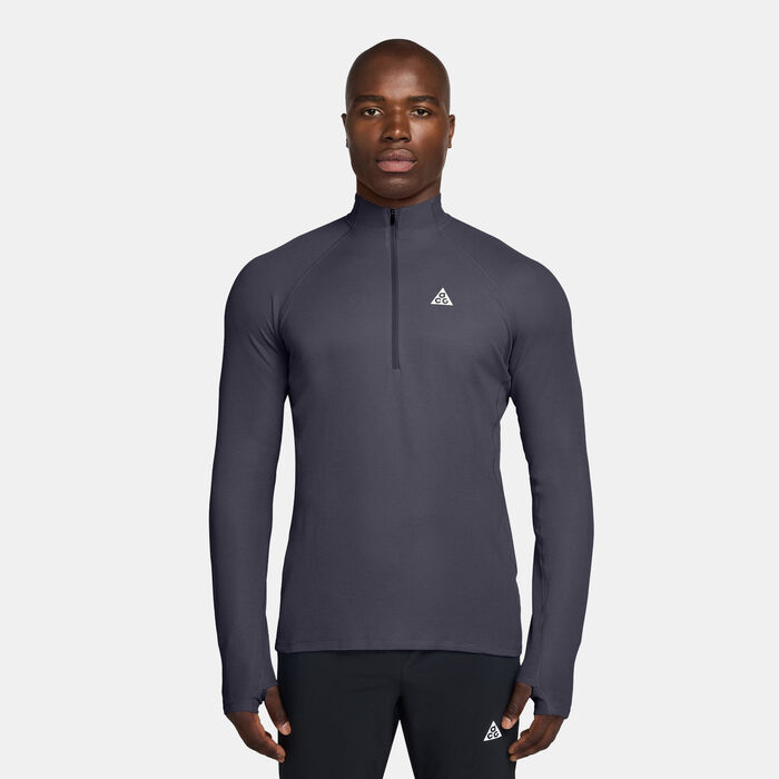 Nike Men's ACG Dri-FIT Half-Zip Trail Running Top Black image number 0