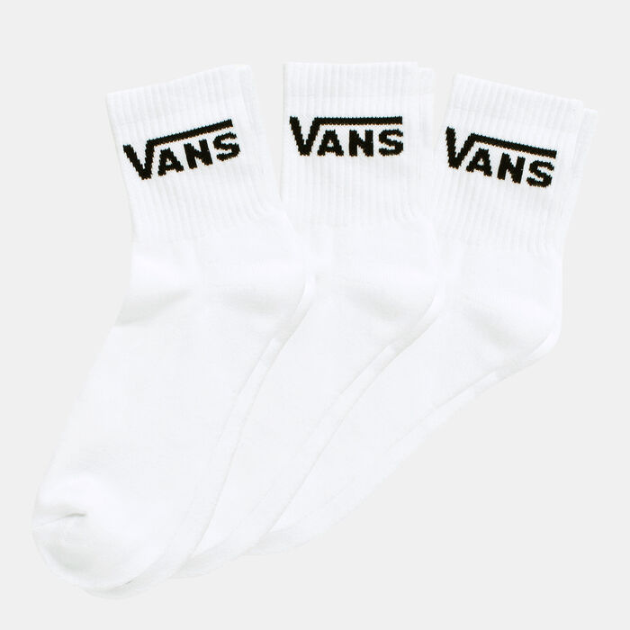 Vans Kids' Classic Half Crew Socks (3 Pairs) White image number 0