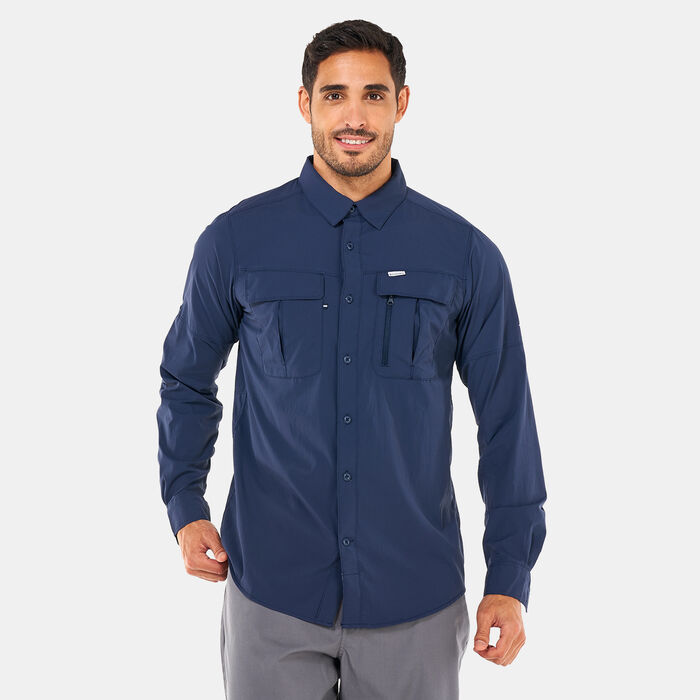 Columbia Men's Newton Ridge™ II Long Sleeve Shirt Blue Columbia Men's Newton Ridge™ II Long Sleeve Shirt Blue image number 0