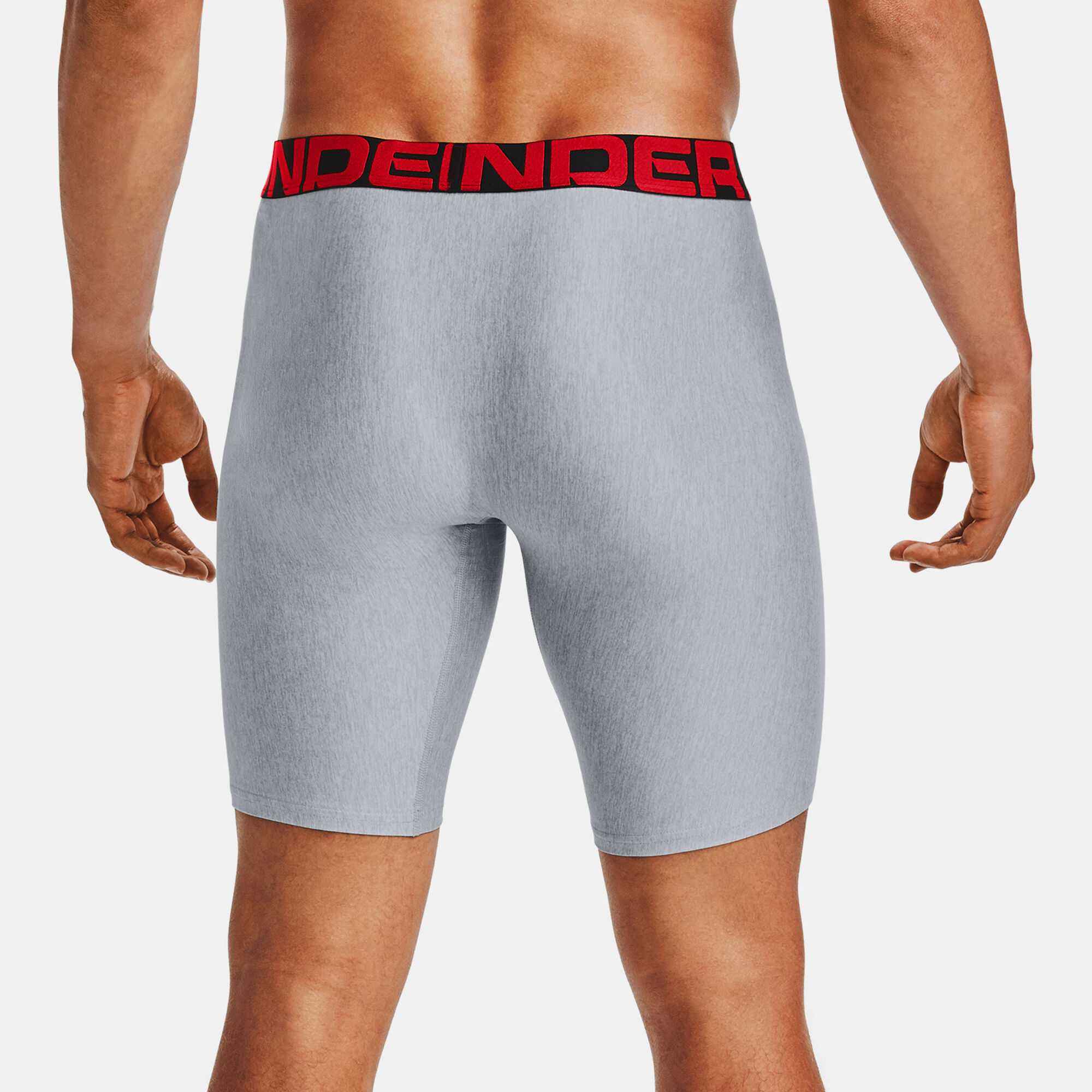 Buy Under Armour Men s Tech 9 Inch Boxers 2 Pack Grey in KSA SSS