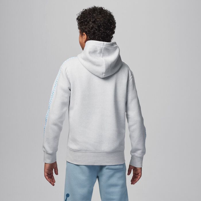Jordan Kids' MJ Flight MVP Pullover Hoodie Grey Jordan Kids' MJ Flight MVP Pullover Hoodie Grey image number 5