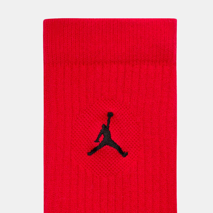 Jordan Everyday Crew Socks (3 Pairs) Red image number 2