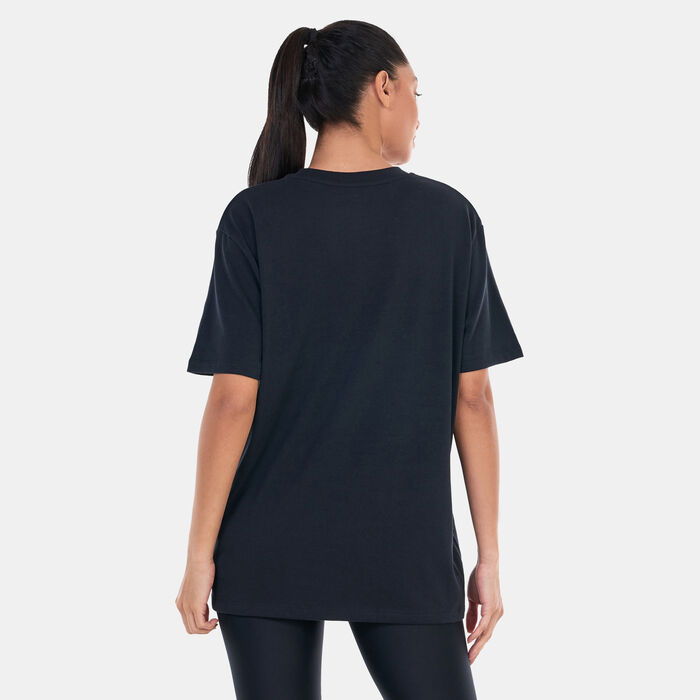 Under Armour Women's Project Rock Heavyweight Campus T-Shirt Black Under Armour Women's Project Rock Heavyweight Campus T-Shirt Black image number 1