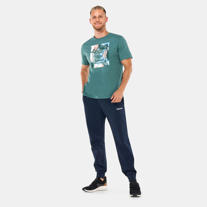 Timberland Men's Small Logo Sweatpants Blue Timberland Men's Small Logo Sweatpants Blue image number 2