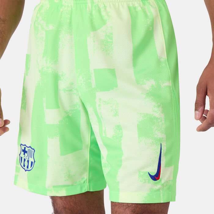 Nike Men's FC Barcelona 24/25 Third Replica Football Shorts Green Nike Men's FC Barcelona 24/25 Third Replica Football Shorts Green image number 3