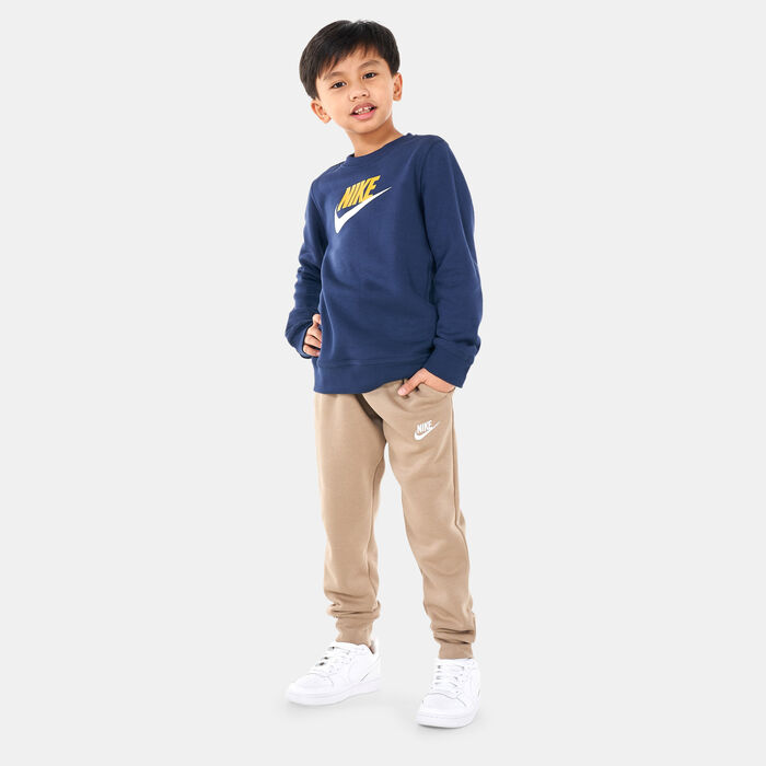 Nike Kids' Sportswear Club Fleece Sweatpants Beige Nike Kids' Sportswear Club Fleece Sweatpants Beige image number 2