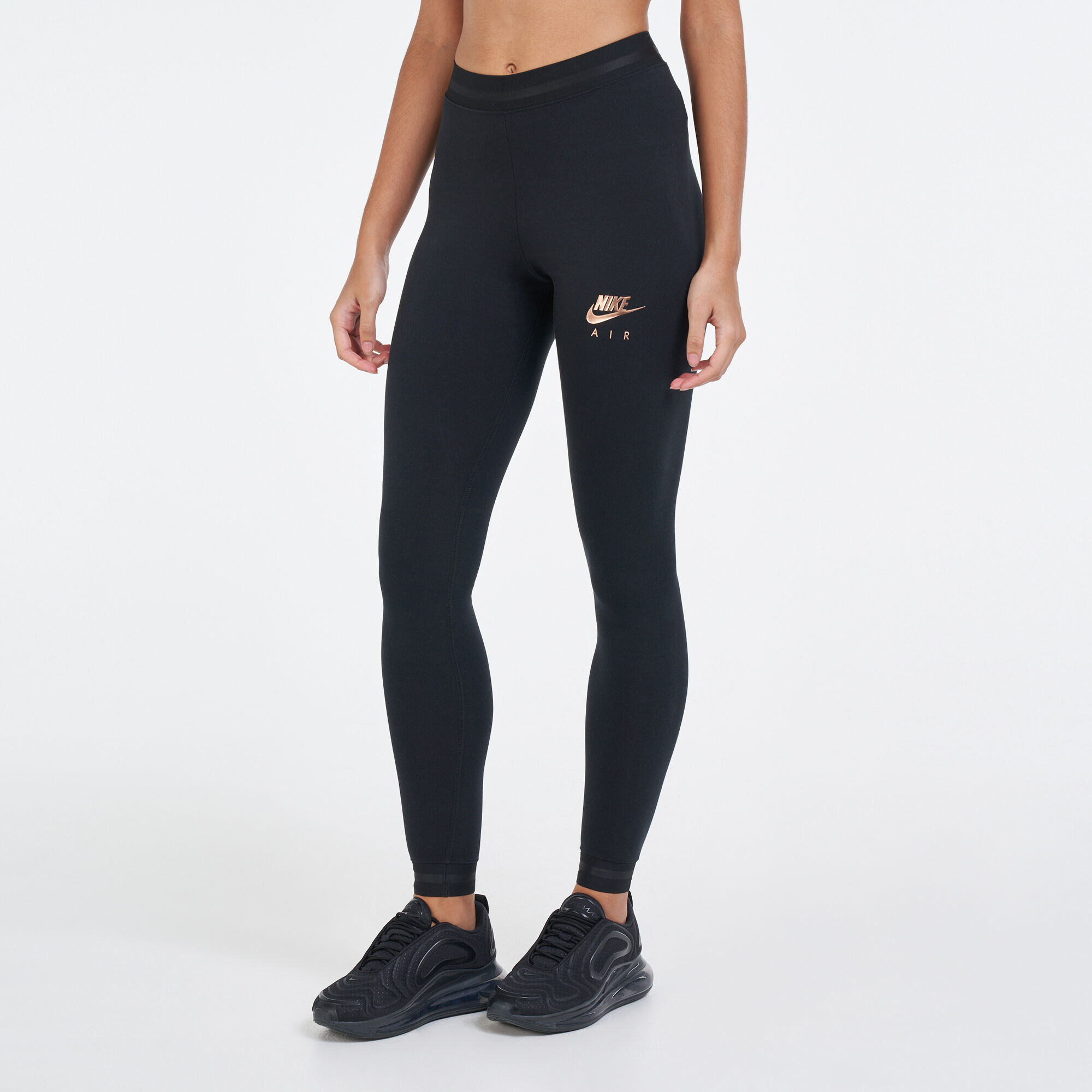 Nike rose gold cheap metallic air leggings