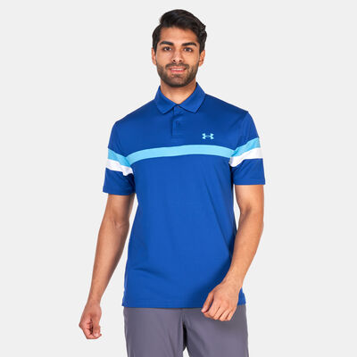 Under Armour Men's T2G Color Block Polo Shirt Blue Under Armour Men's T2G Color Block Polo Shirt Blue