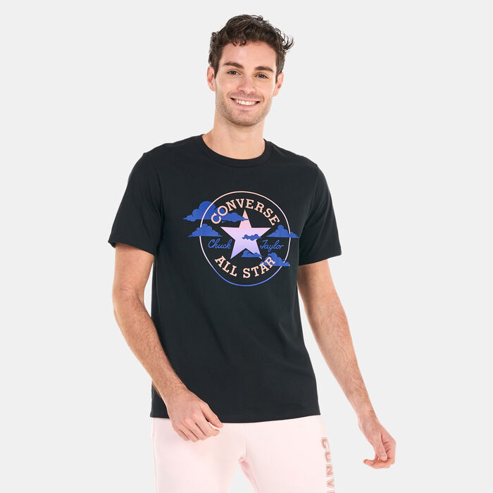 Converse Men's Go-To Clouds Graphic T-Shirt Black Converse Men's Go-To Clouds Graphic T-Shirt Black image number 0