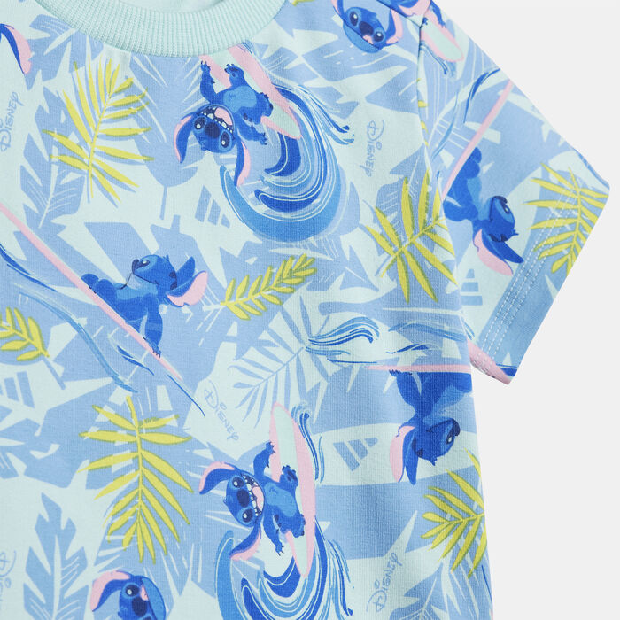 adidas Kids' Disney Lilo & Stitch T-Shirt and Shorts Set Blue adidas Kids' Disney Lilo & Stitch T-Shirt and Shorts Set Blue image number 2
