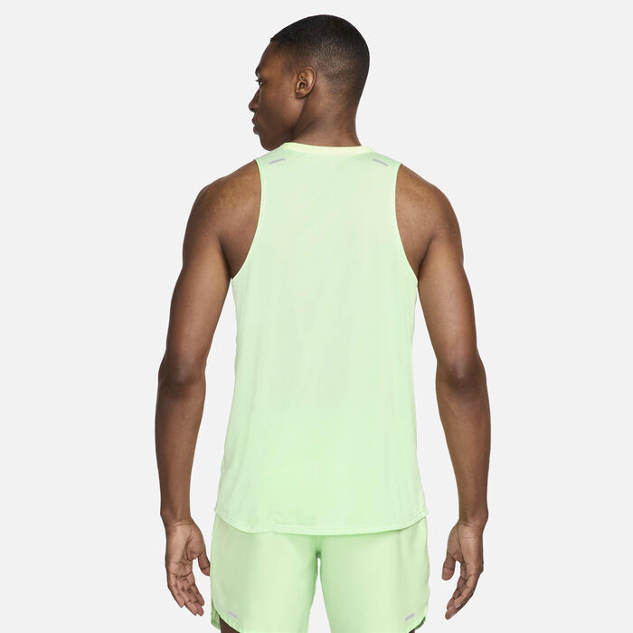 Nike Men's Rise 365 Dri-FIT Running Tank Top Green Nike Men's Rise 365 Dri-FIT Running Tank Top Green image number 1