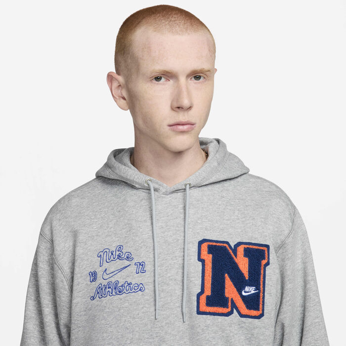 Nike Men's Club Fleece Hoodie Grey Nike Men's Club Fleece Hoodie Grey image number 2