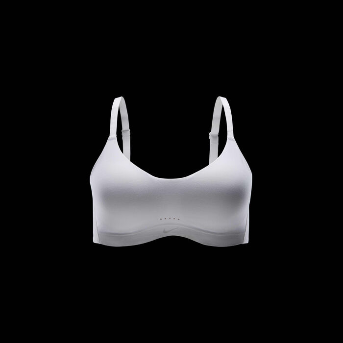 Nike Women's Alate Minimalist Light-Support Convertible Sports Bra White Nike Women's Alate Minimalist Light-Support Convertible Sports Bra White image number 5