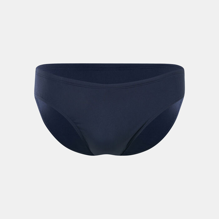 Speedo Mens Boom Logo Splice 7cm Brief Blue Speedo Mens Boom Logo Splice 7cm Brief Blue image number 0