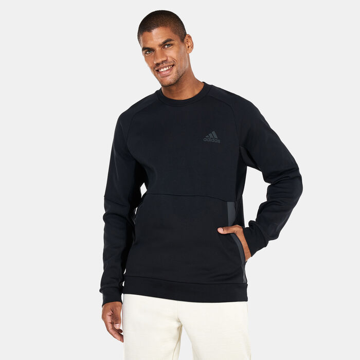 adidas Men's Designed for Gameday Crew Sweatshirt Black image number 0