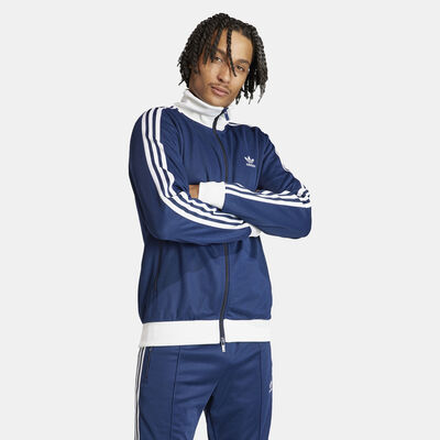 adidas Originals Men's Adicolor Classics Beckenbauer Track Top Blue adidas Originals Men's Adicolor Classics Beckenbauer Track Top Blue