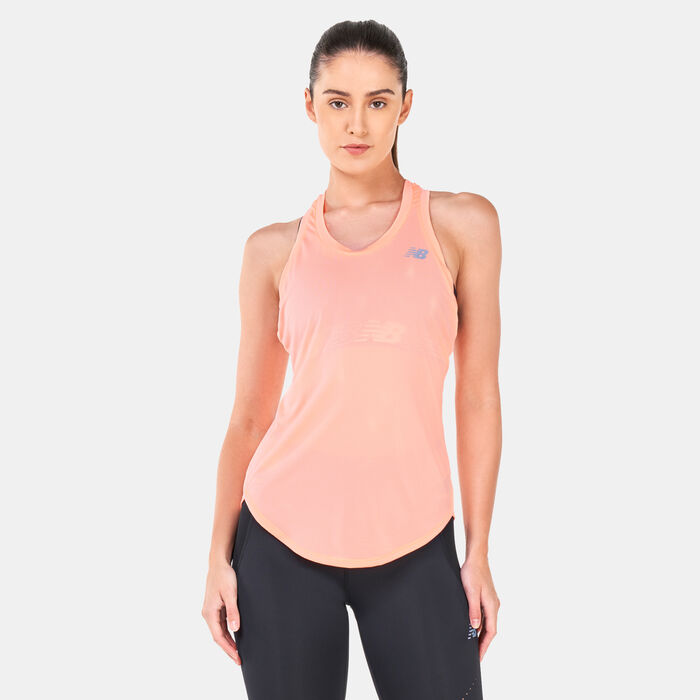 New Balance Women's Accelerate Training Tank Top Black New Balance Women's Accelerate Training Tank Top Black image number 0