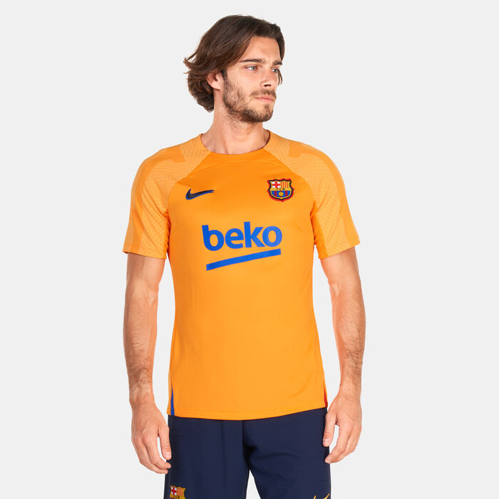 Nike Men's F.C. Barcelona Dri-FIT Strike T-Shirt Orange Nike Men's F.C. Barcelona Dri-FIT Strike T-Shirt Orange image number 0