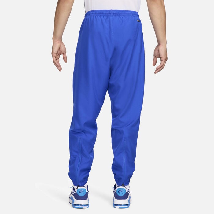 Nike Men's Brazil 1998 Reissue Football Replica Tracksuit Bottoms Blue Nike Men's Brazil 1998 Reissue Football Replica Tracksuit Bottoms Blue image number 1