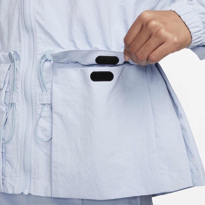 Nike Women's Sportswear Everything Oversized Hooded Jacket Blue image number 6