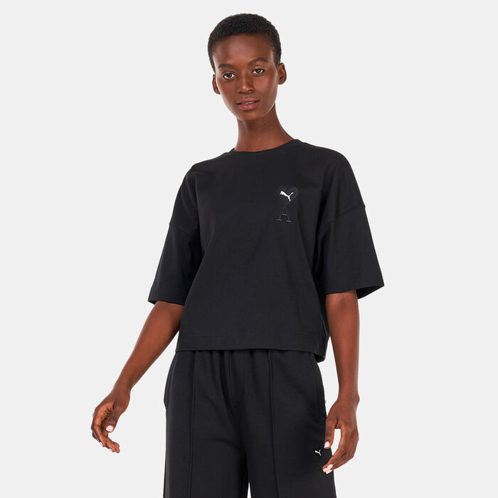 PUMA Women's x AMI Graphic T-Shirt Black PUMA Women's x AMI Graphic T-Shirt Black image number 0