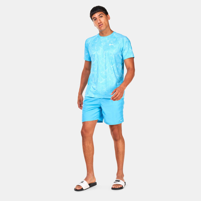 Nike Swim Men's 7-inch Volley Swimming Shorts Blue image number 2