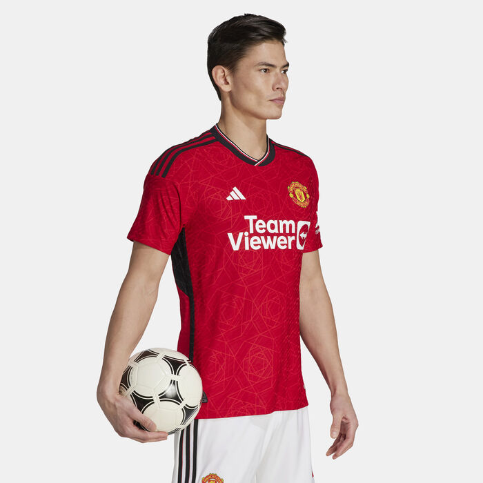 adidas Men's Manchester United Home Official Jersey - 2023/24 Red adidas Men's Manchester United Home Official Jersey - 2023/24 Red image number 0