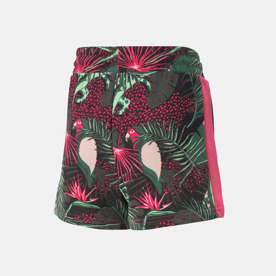 PUMA Kids' T7 Vacay Queen Allover Print Leggings Pink