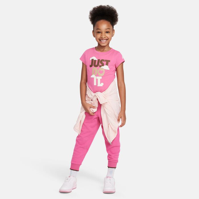Nike Kids' Sweet Swoosh "Just Do It" Graphic T-Shirt Pink Nike Kids' Sweet Swoosh "Just Do It" Graphic T-Shirt Pink image number 4