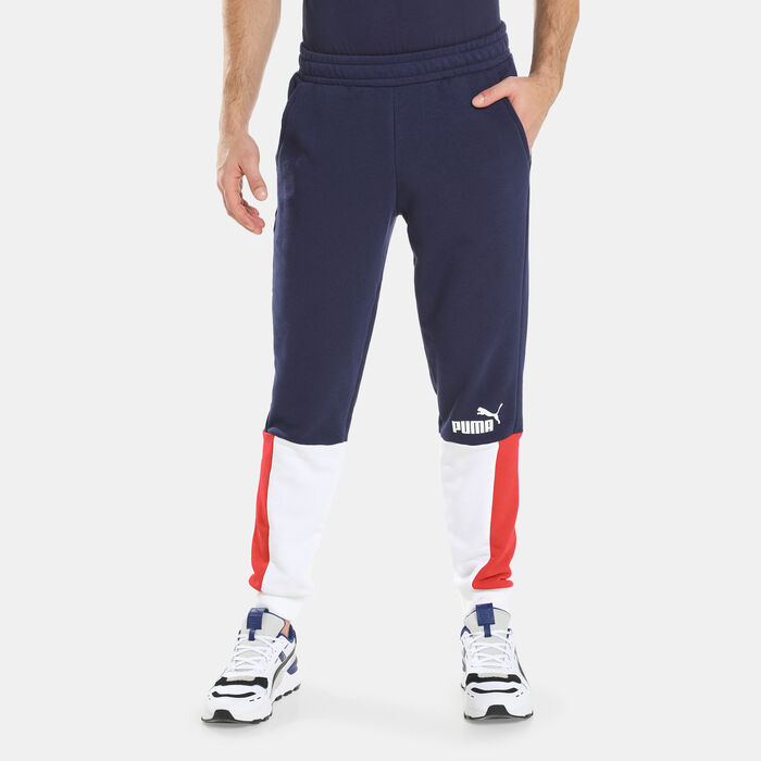 PUMA Men's Essentials+ Colourblock Sweatpants Multi-Color PUMA Men's Essentials+ Colourblock Sweatpants Multi-Color image number 0