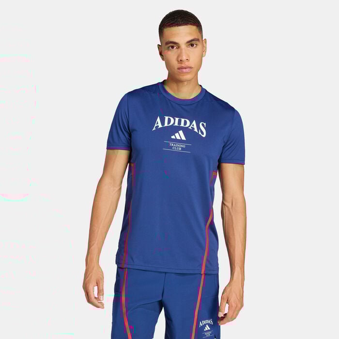adidas Men's D4T Legacy Training T-Shirt Blue adidas Men's D4T Legacy Training T-Shirt Blue image number 0