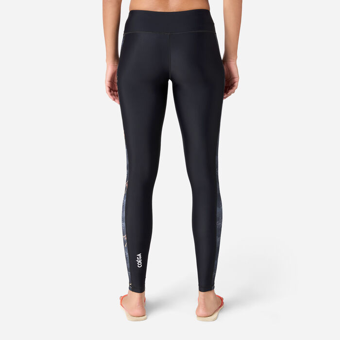 COEGA Women's Swimming Leggings Black COEGA Women's Swimming Leggings Black image number 1