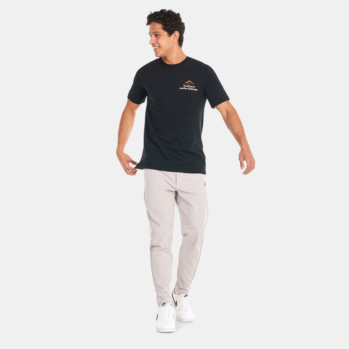 Nike Men's Dri-FIT Trail Running T-Shirt Black image number 2