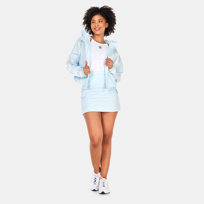 adidas Originals Women's Adicolor Poplin Playsuit Blue image number 2