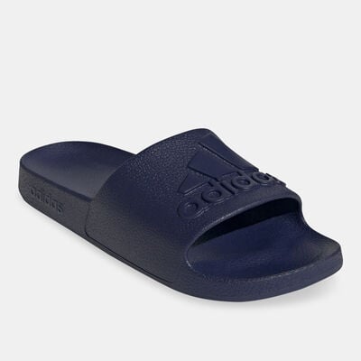 adidas Men's Adilette Aqua Slides Blue adidas Men's Adilette Aqua Slides Blue