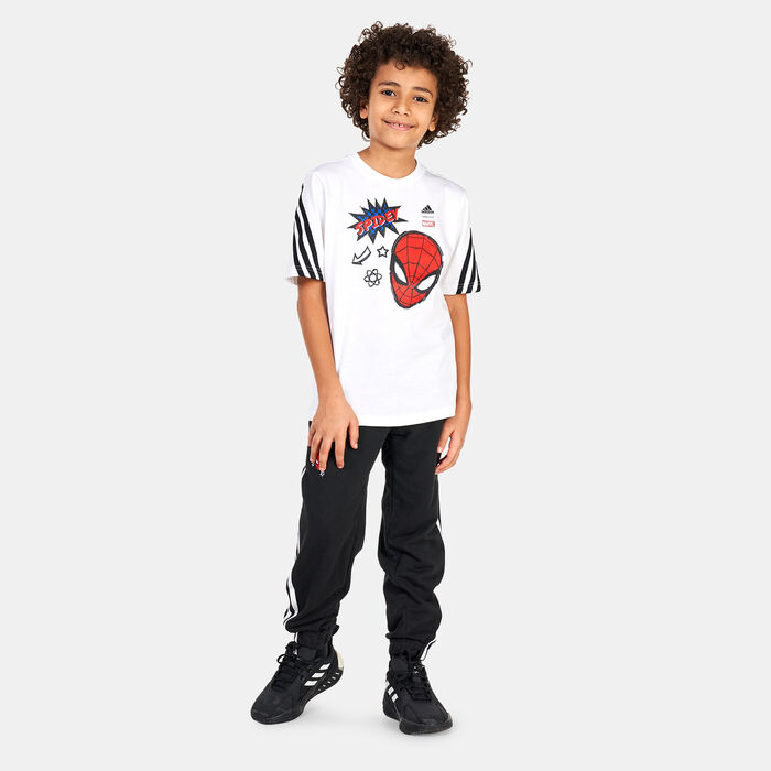 adidas Kids' x Marvel Spider-Man T-Shirt White adidas Kids' x Marvel Spider-Man T-Shirt White image number 2