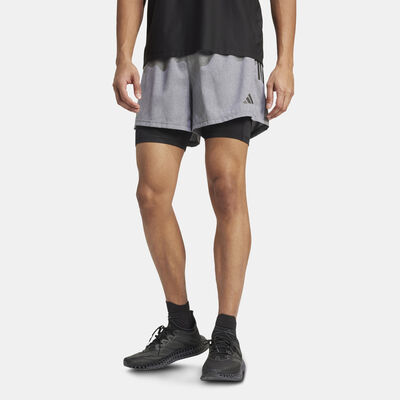 adidas Men's Own The Run 2-In-1 Shorts Grey
