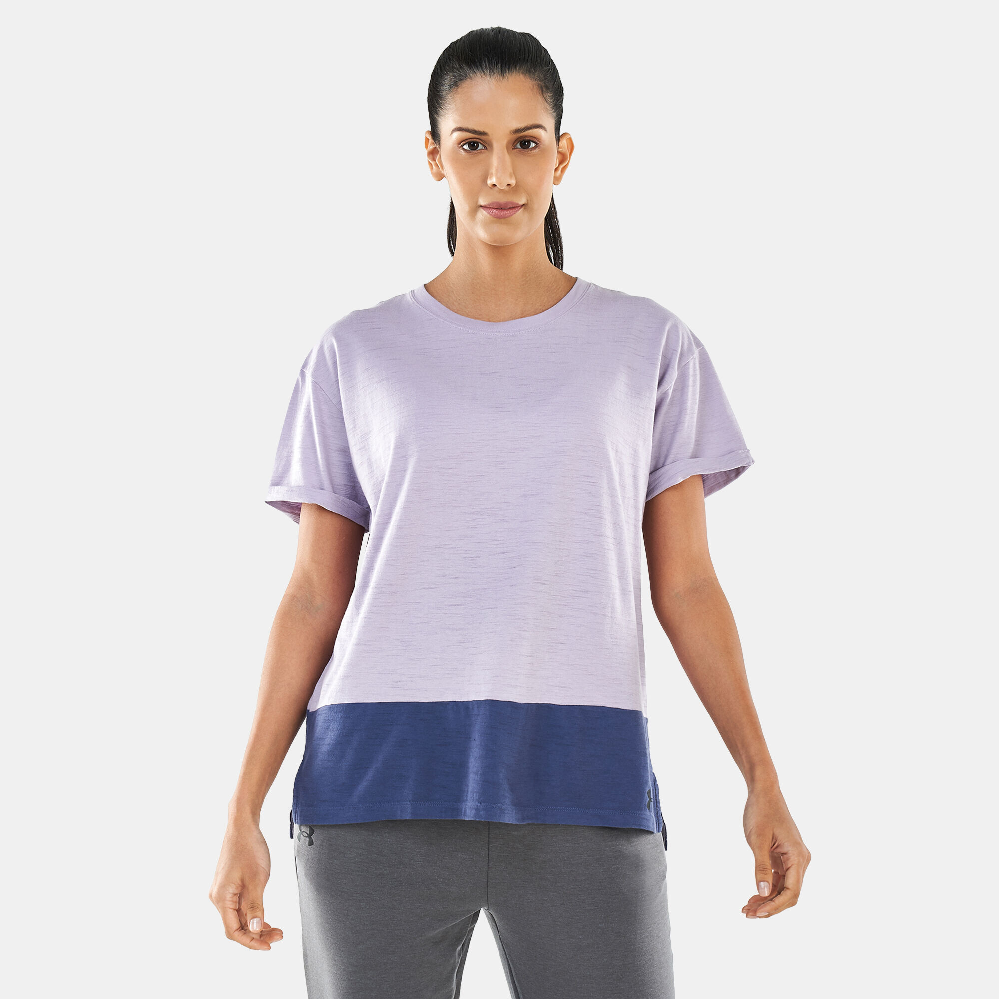 Buy Under Armour Women s Charged Cotton T Shirt Purple in KSA SSS